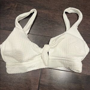white bikini top